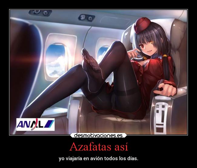 Azafatas así -