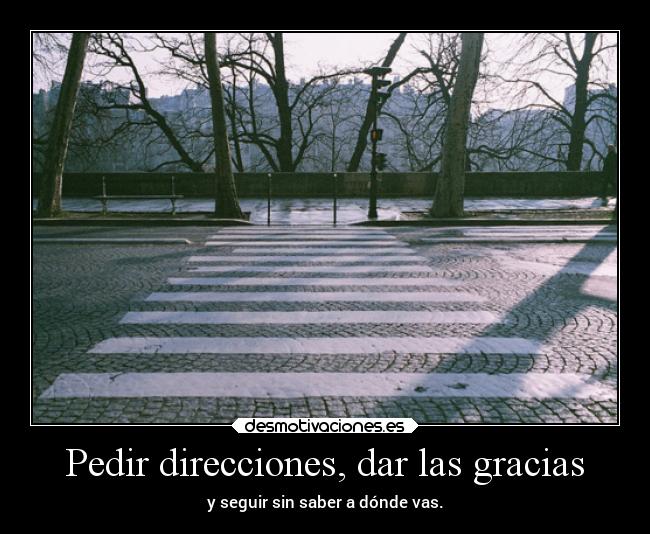 Pedir direcciones, dar las gracias - 