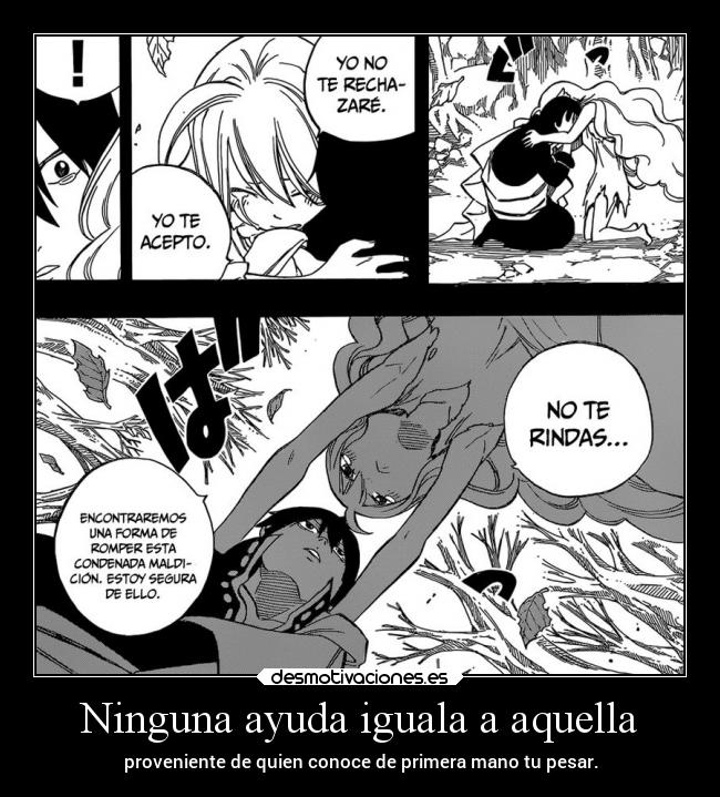 carteles ayuda mundo ayuda dolor vida anime raptorhunters harukaze manga fairytail fairy tail zeref mavis amos desmotivaciones