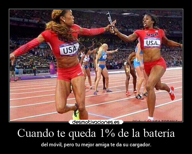 Cuando te queda 1% de la batería -