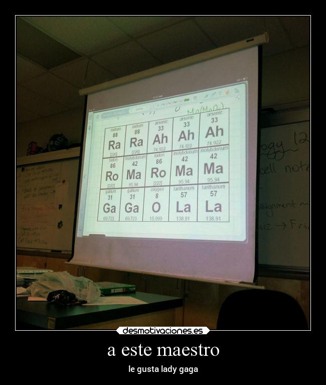 a este maestro - le gusta lady gaga