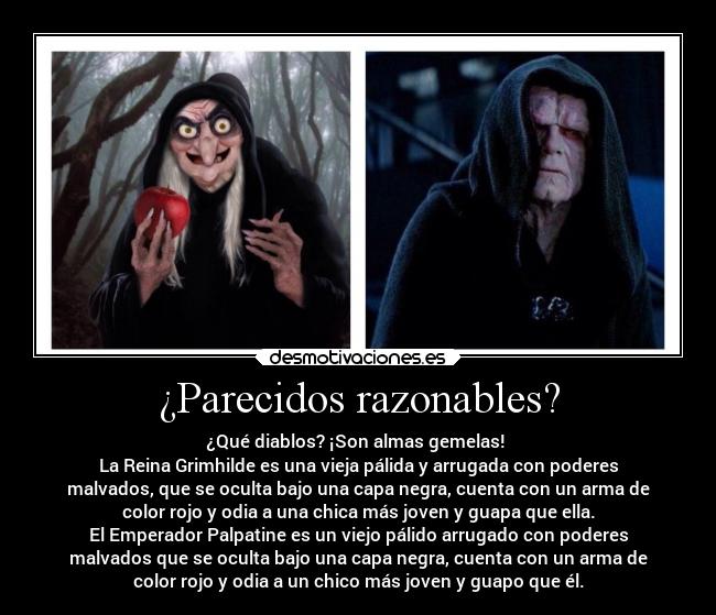 ¿Parecidos razonables? -