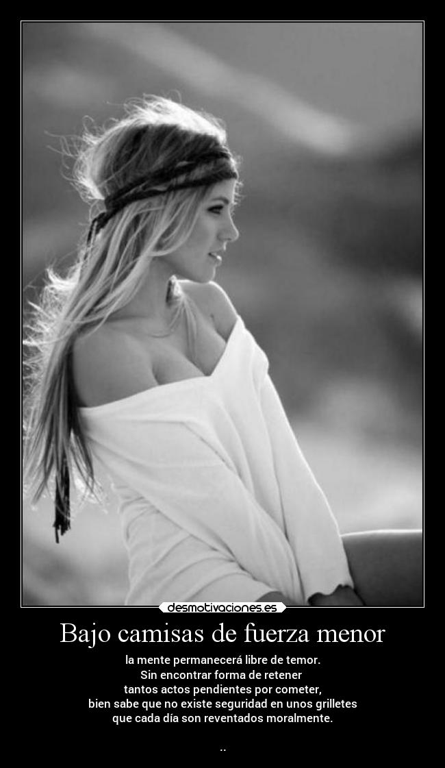 Bajo camisas de fuerza menor - 