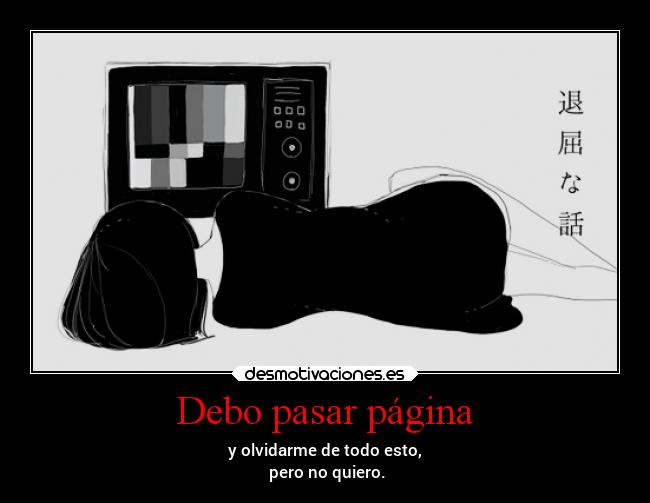 Debo pasar página - 