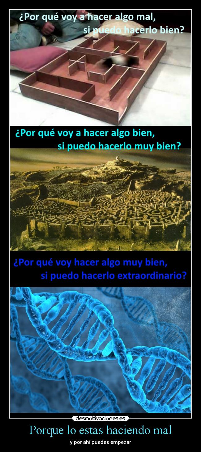 Porque lo estas haciendo mal - y por ahí puedes empezar