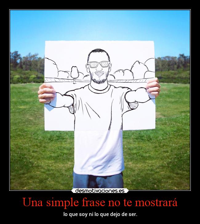 Una simple frase no te mostrará - 