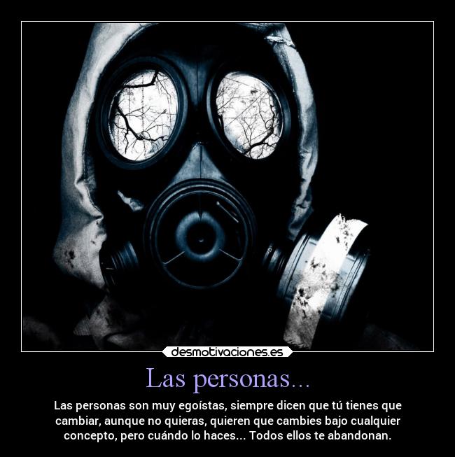 Las personas... -