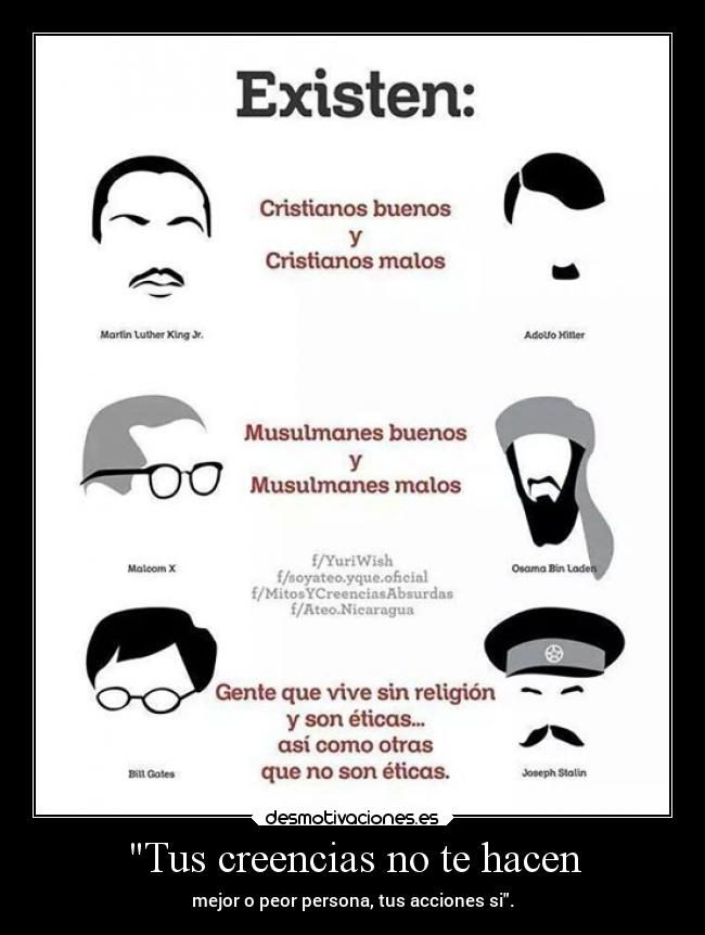 Tus creencias no te hacen -