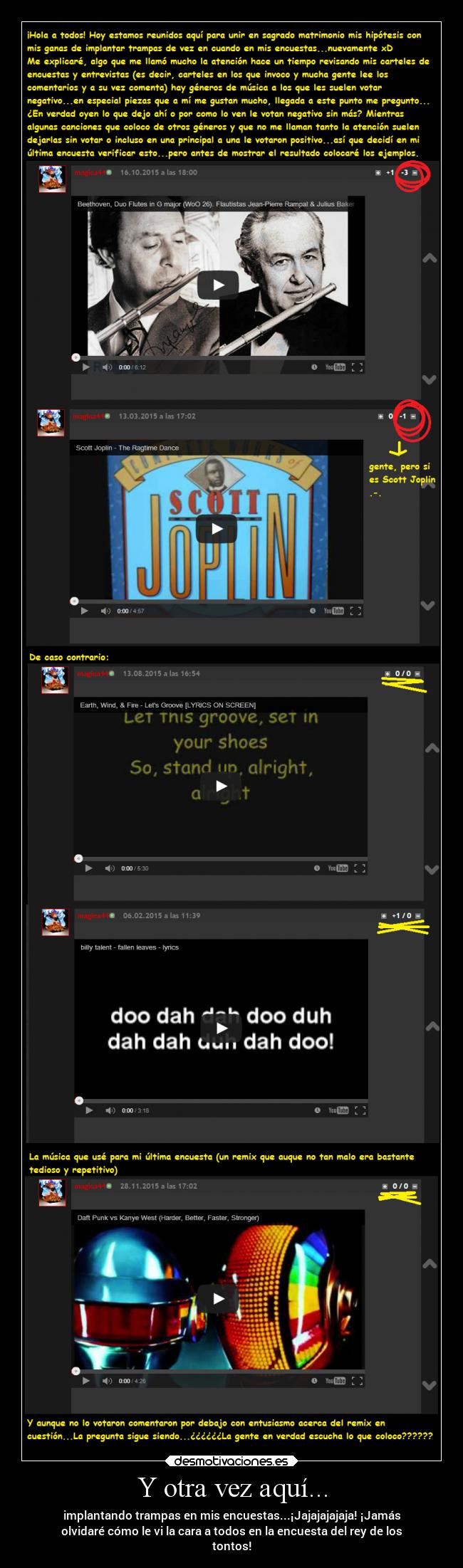 Y otra vez aquí... -