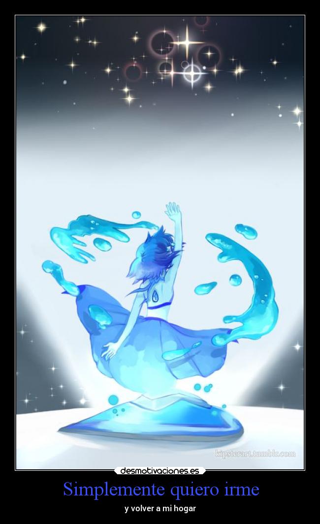 Simplemente quiero irme - y volver a mi hogar