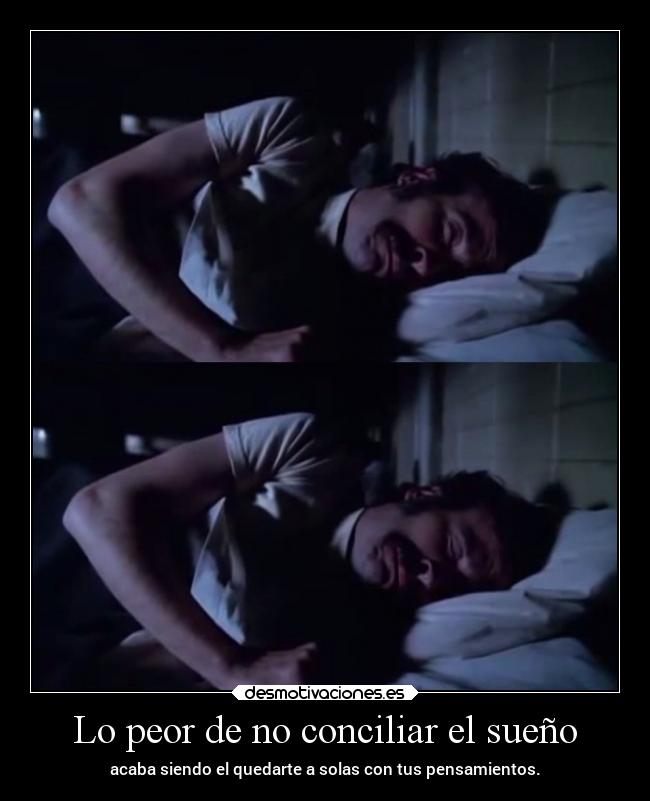 Lo peor de no conciliar el sueño -