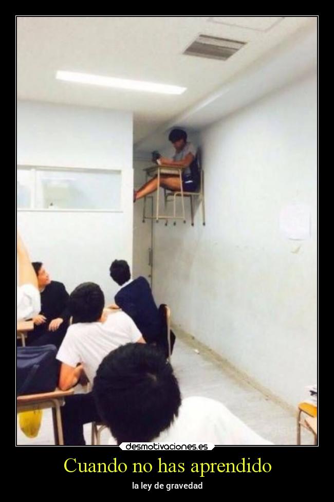 Cuando no has aprendido -