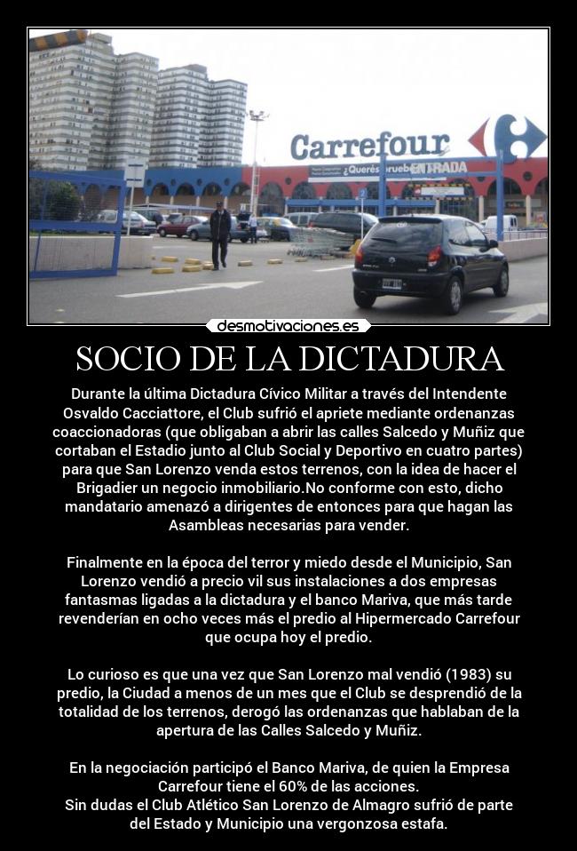 SOCIO DE LA DICTADURA -