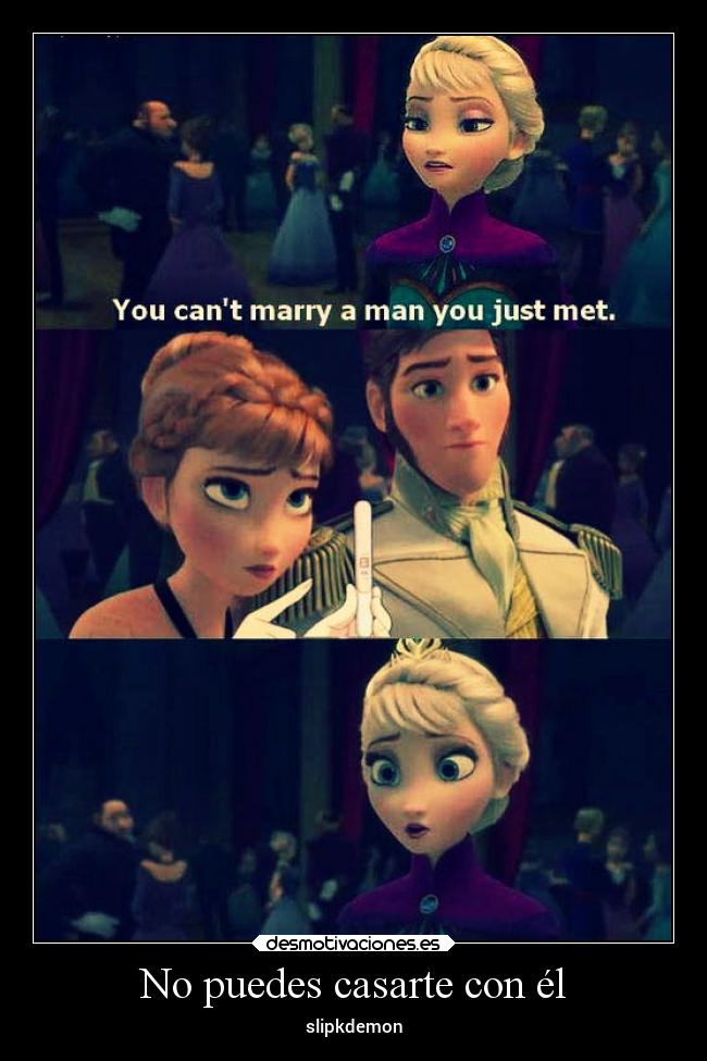 No puedes casarte con él -