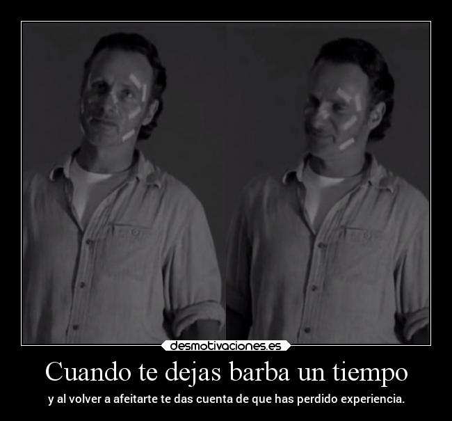 carteles fail vida risa humor raptorhunters twd thewalkingdead walkingdead walking dead desmofunny rick barba desmotivaciones