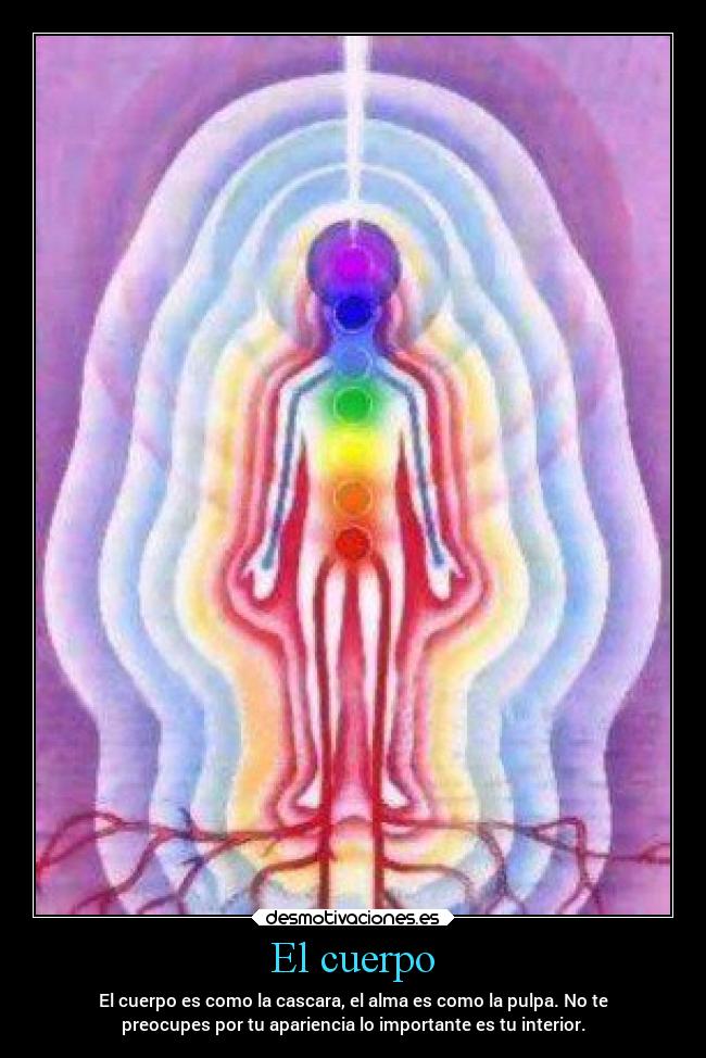 El cuerpo - El cuerpo es como la cascara, el alma es como la pulpa. No te
preocupes por tu apariencia lo importante es tu interior.