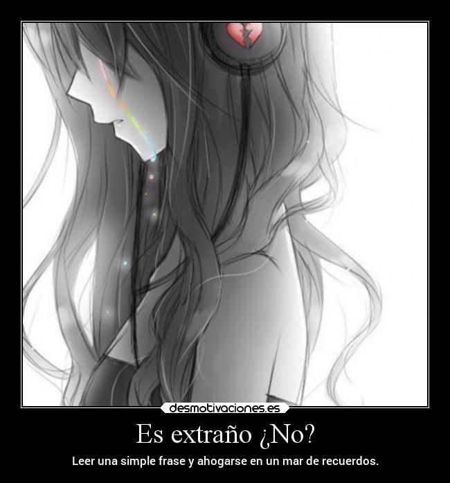 Es extraño ¿No? -