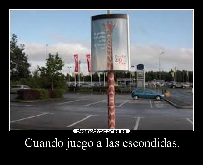 Cuando juego a las escondidas. - 