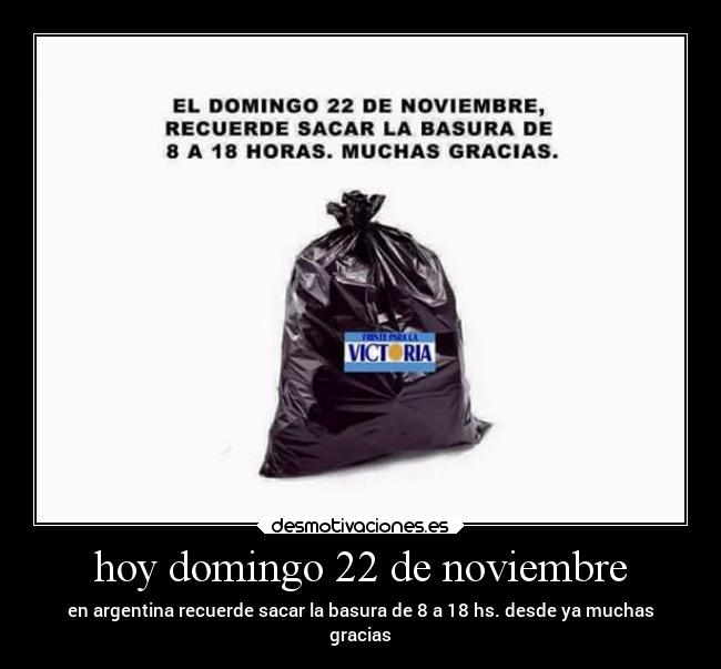 hoy domingo 22 de noviembre -