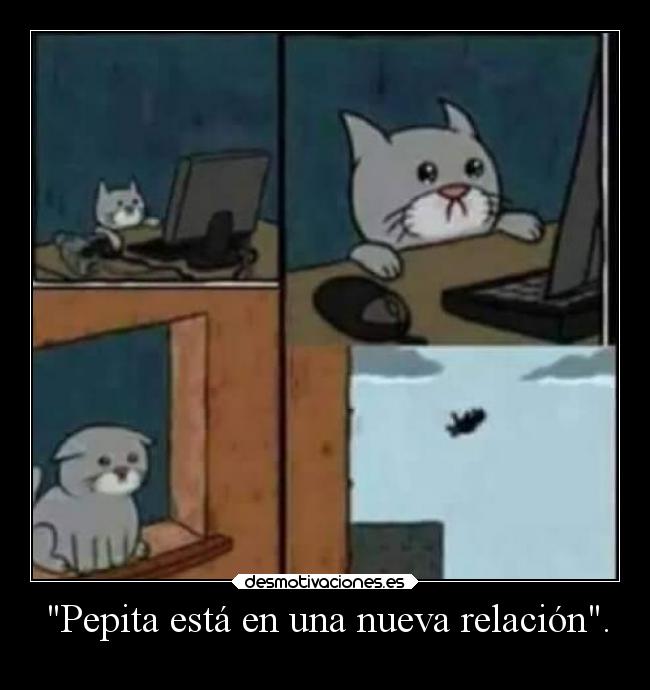 carteles humor elchicodeayer gatotriste doraemon tristeyazul desmotivaciones