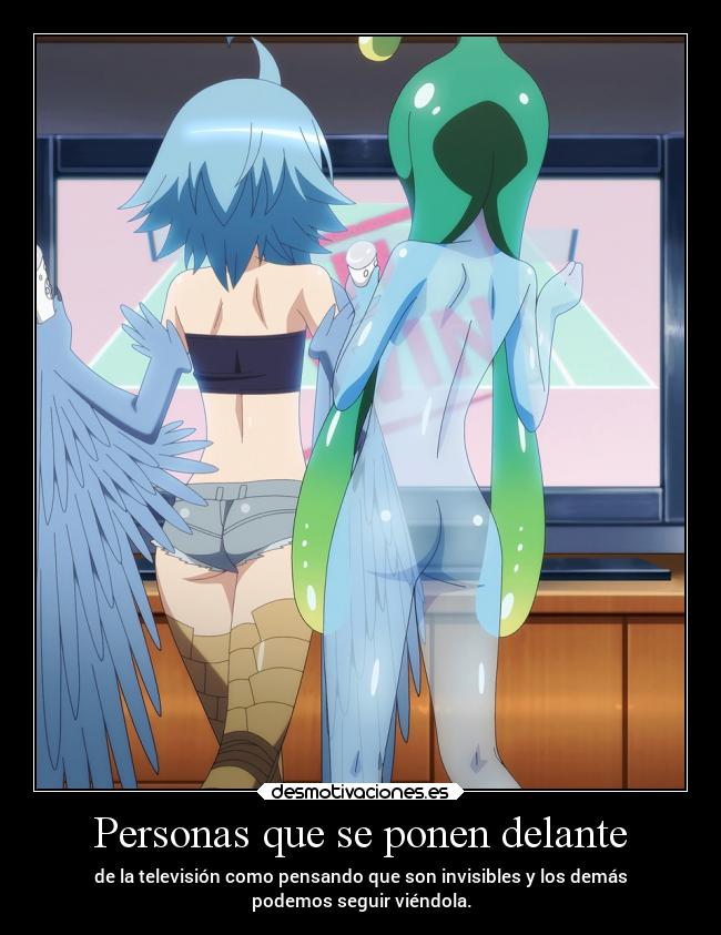 Personas que se ponen delante -