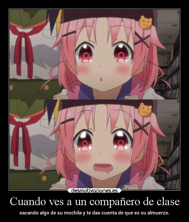 carteles humor vida anime raptorhunters harukaze manga erosekai gakkougurashi gakkou gurashi cosasquepasan desmotivaciones