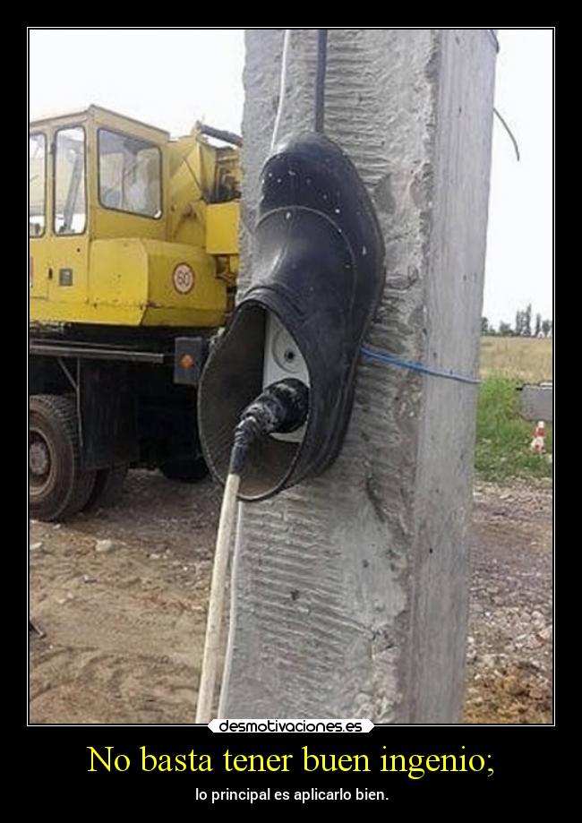 No basta tener buen ingenio; -