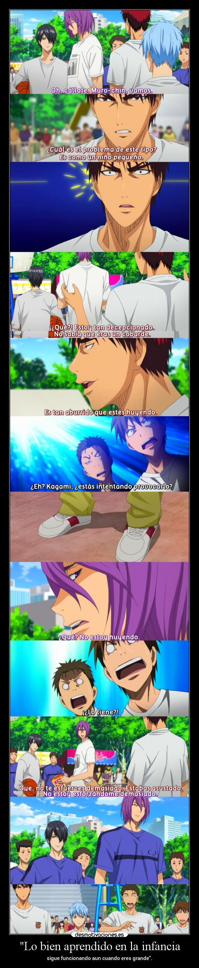 carteles infancia infancia anime personas aprender leccion raptorhunters provocar funcionar adulto proejctd desmotivaciones