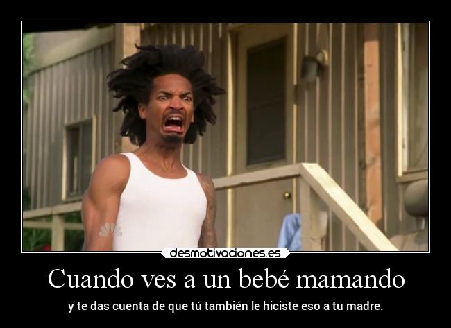 Cuando ves a un bebé mamando -