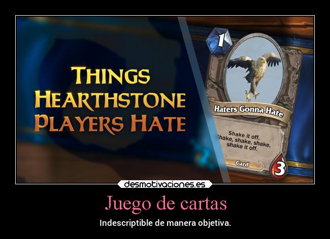 Juego de cartas - Indescriptible de manera objetiva.