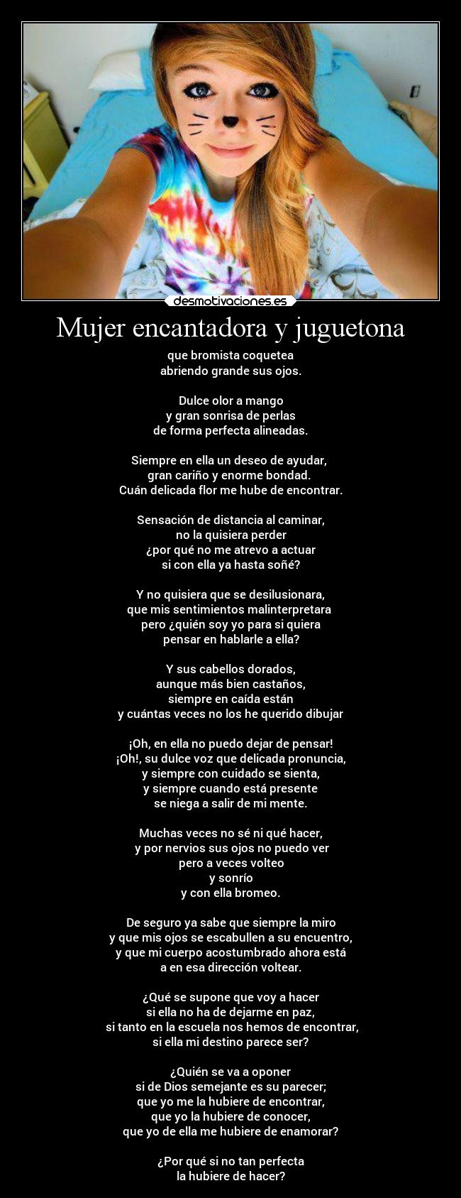 Mujer encantadora y juguetona -