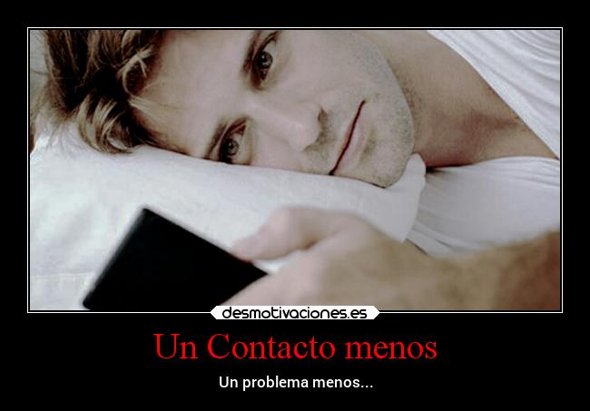 Un Contacto menos -