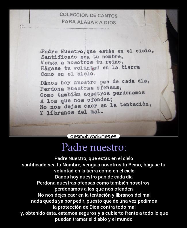Padre nuestro: - 