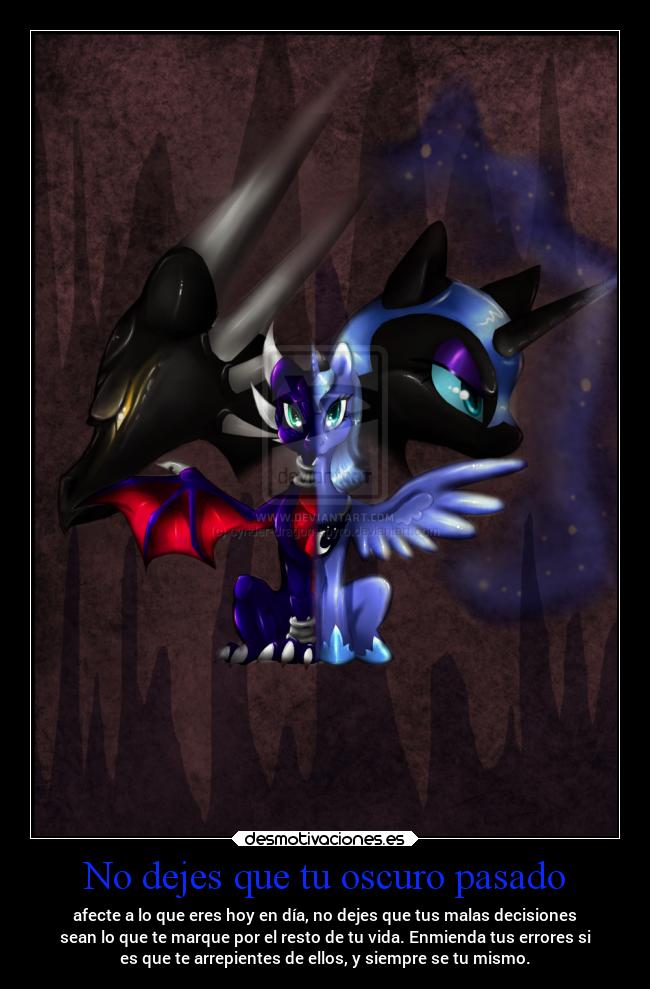 No dejes que tu oscuro pasado -