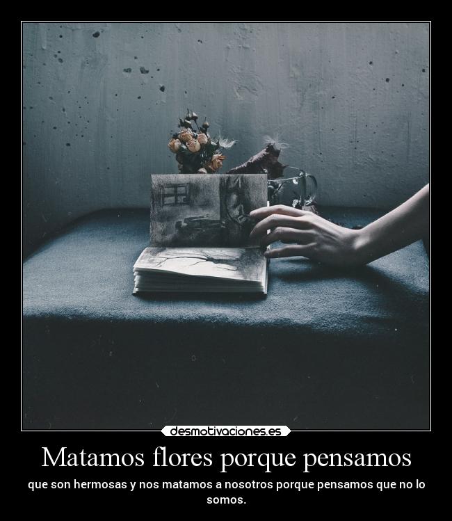 Matamos flores porque pensamos - 