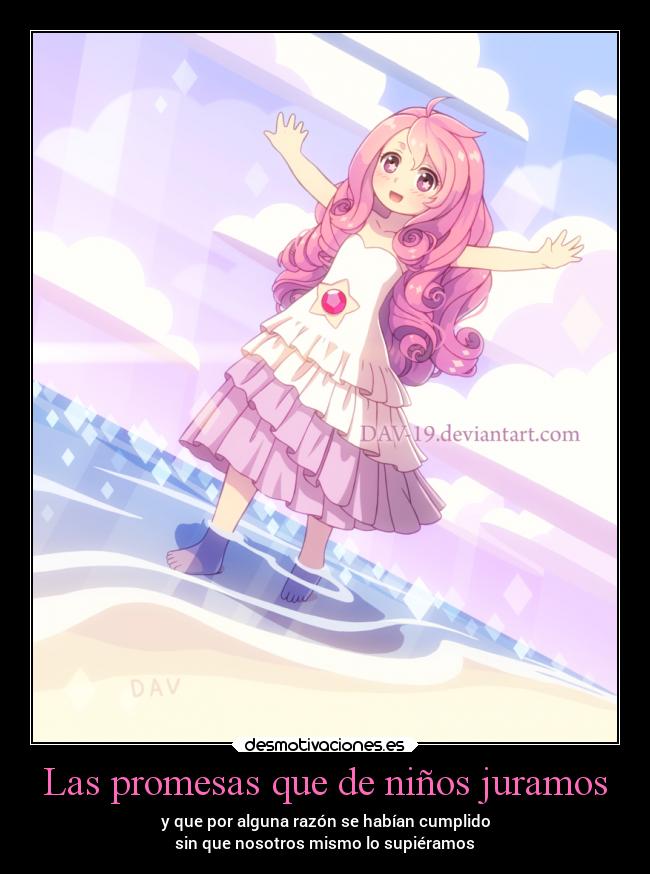 carteles promesas anime cartoon steven universe fanart carrtoon network desmotivaciones