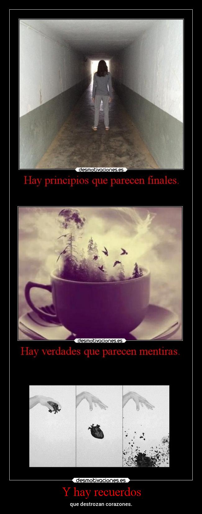 carteles recuerdos amor desamor corazonroto 1127 desmotivaciones