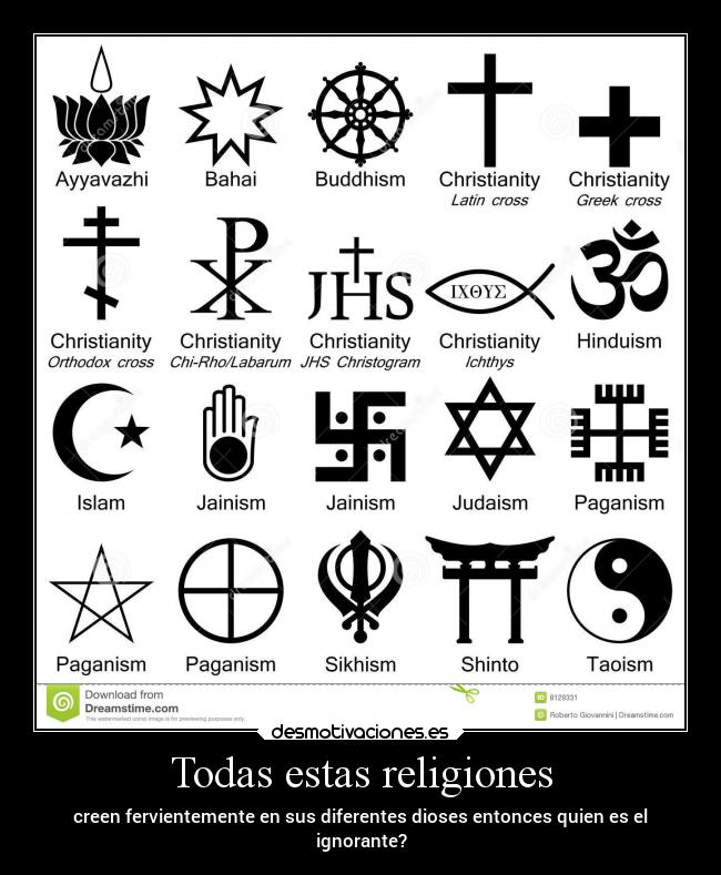 Todas estas religiones -