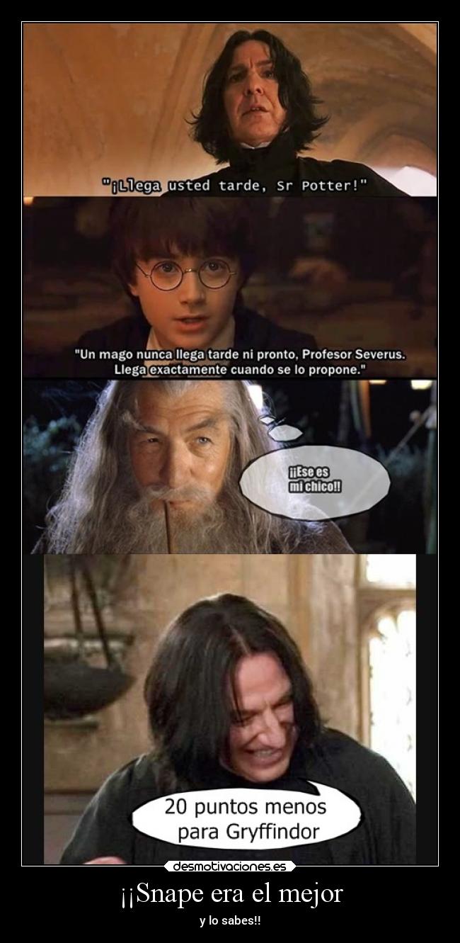 ¡¡Snape era el mejor - y lo sabes!!