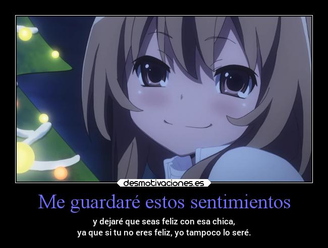 Me guardaré estos sentimientos -