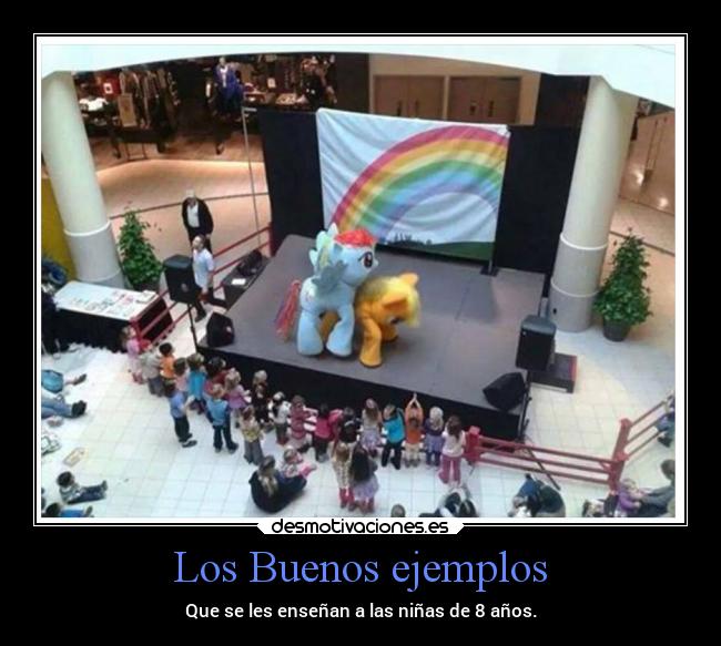 Los Buenos ejemplos - Que se les enseñan a las niñas de 8 años.