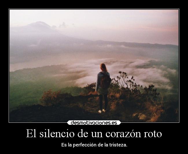 El silencio de un corazón roto -