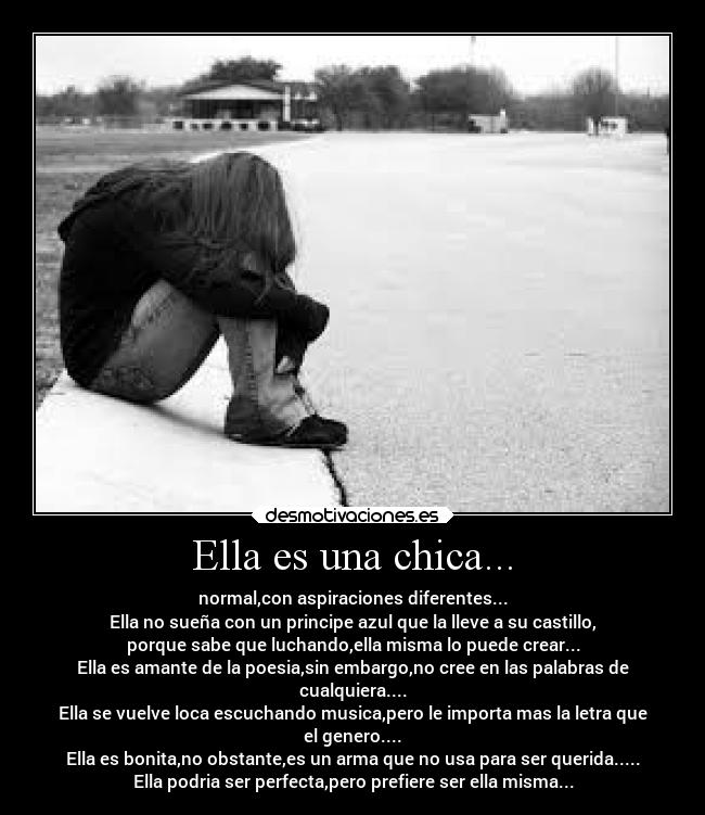 Ella es una chica... -