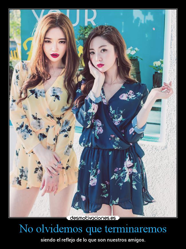 No olvidemos que terminaremos -