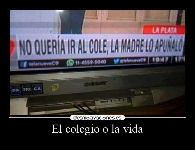El colegio o la vida - 