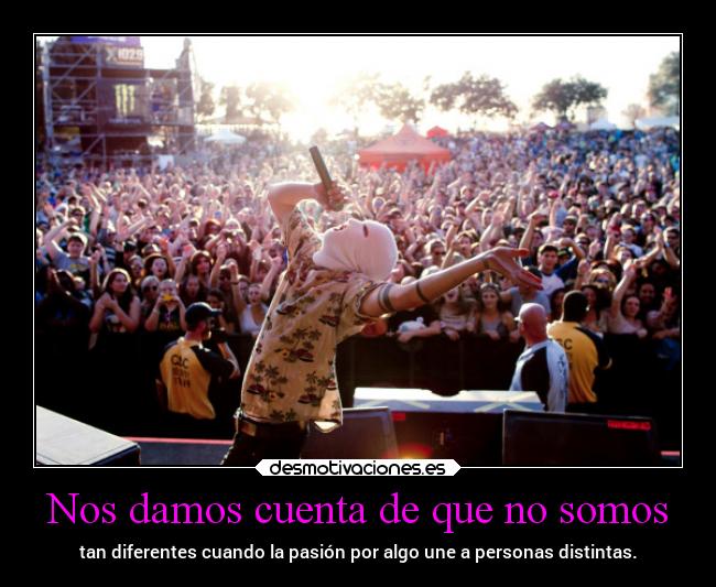 Nos damos cuenta de que no somos - 