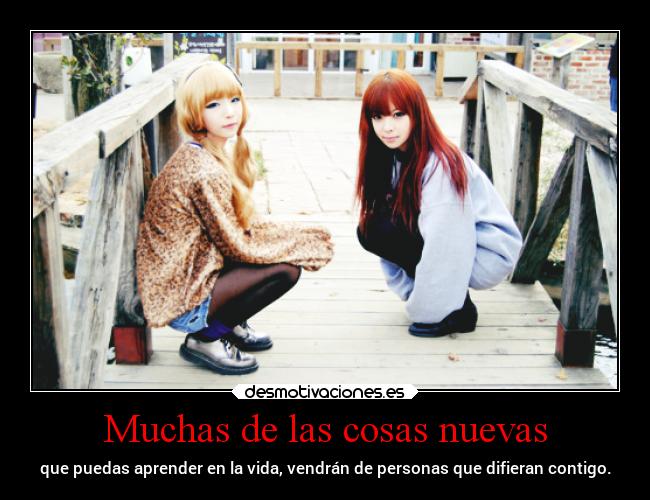 Muchas de las cosas nuevas -