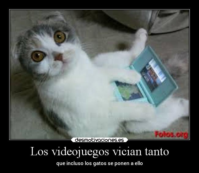 Los videojuegos vician tanto - que incluso los gatos se ponen a ello