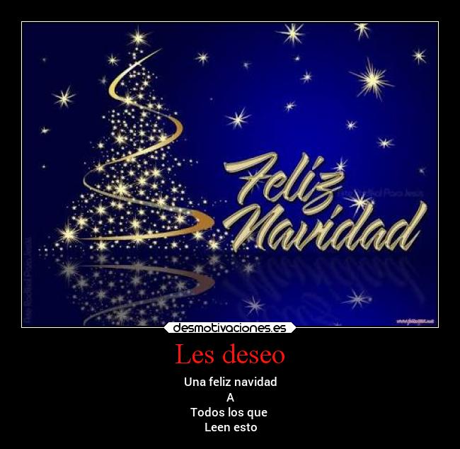 Les deseo -