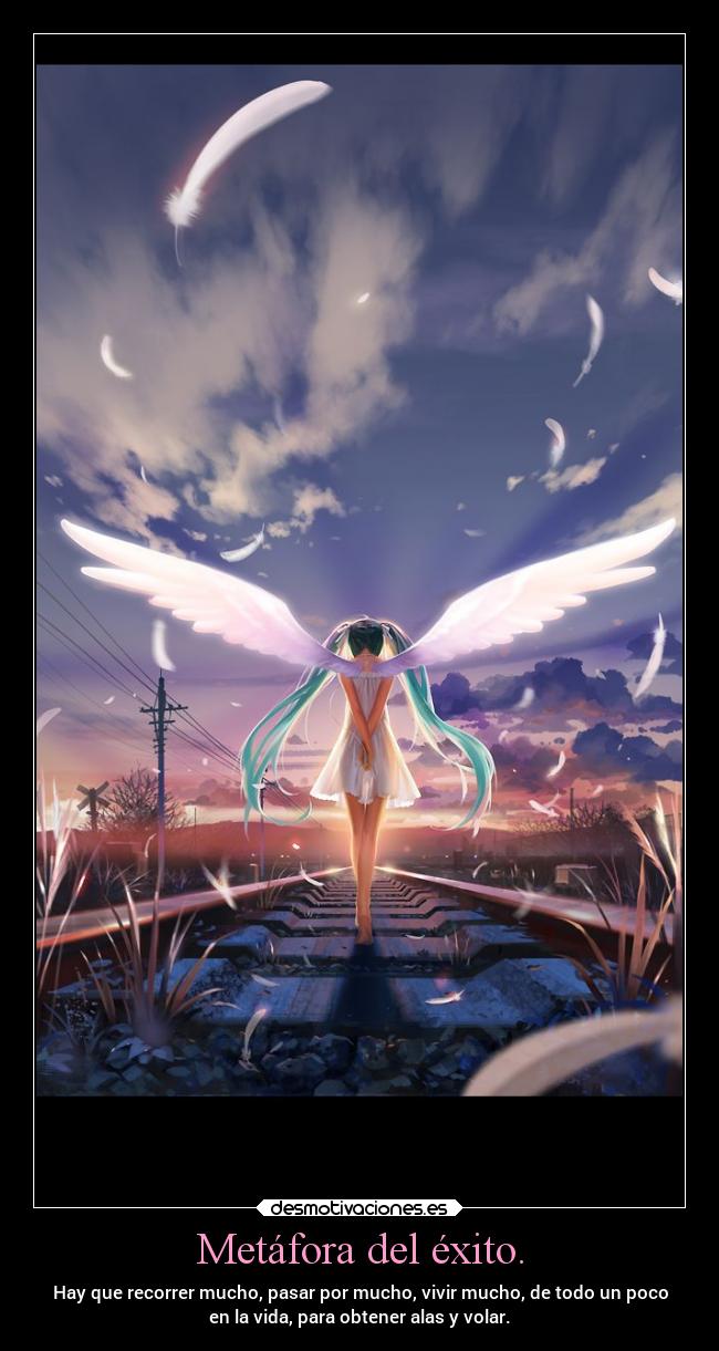 Metáfora del éxito. -